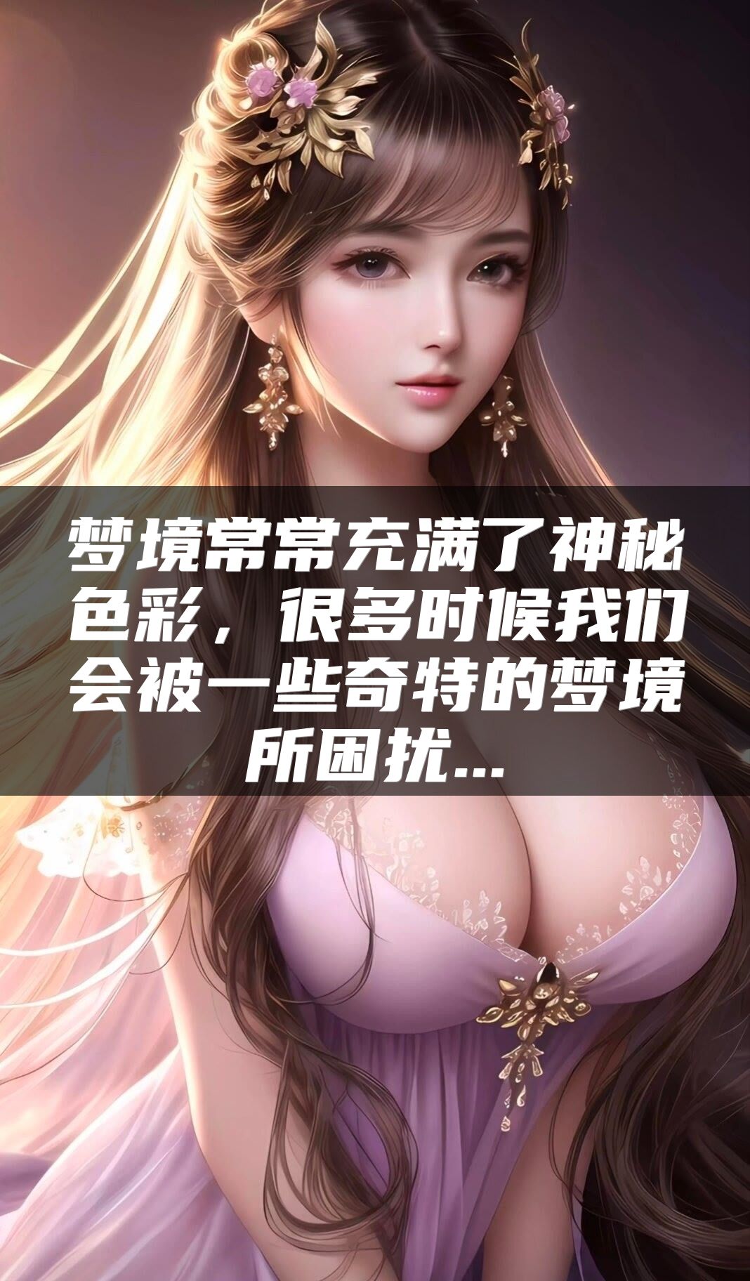 梦境常常充满了神秘色彩，很多时候我们会被一些奇特的梦境所困扰...