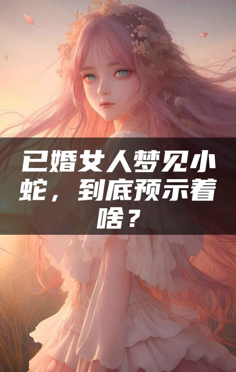 已婚女人梦见小蛇，到底预示着啥？