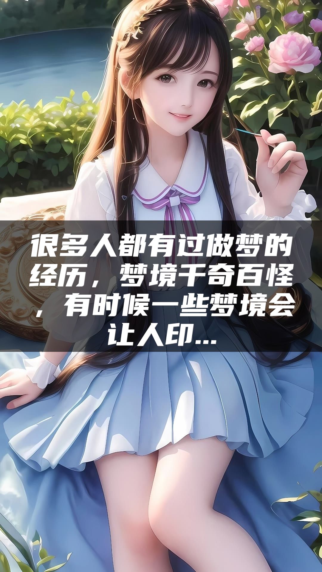 很多人都有过做梦的经历，梦境千奇百怪，有时候一些梦境会让人印...